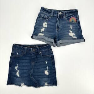 Justice denim short and skort bundle Size 10